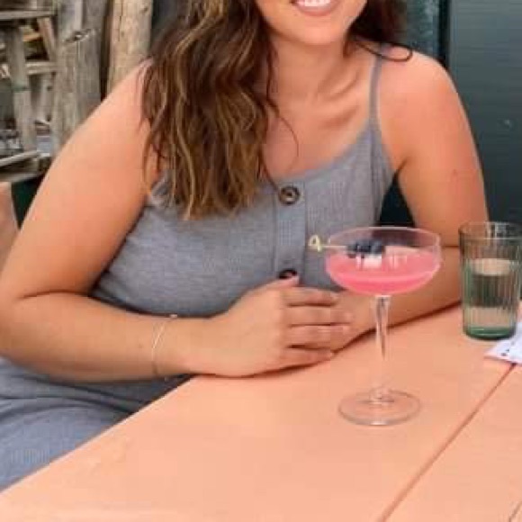 ASOS Ribbed MIDI grey dress tags removed size 6 - Picture 3 of 3